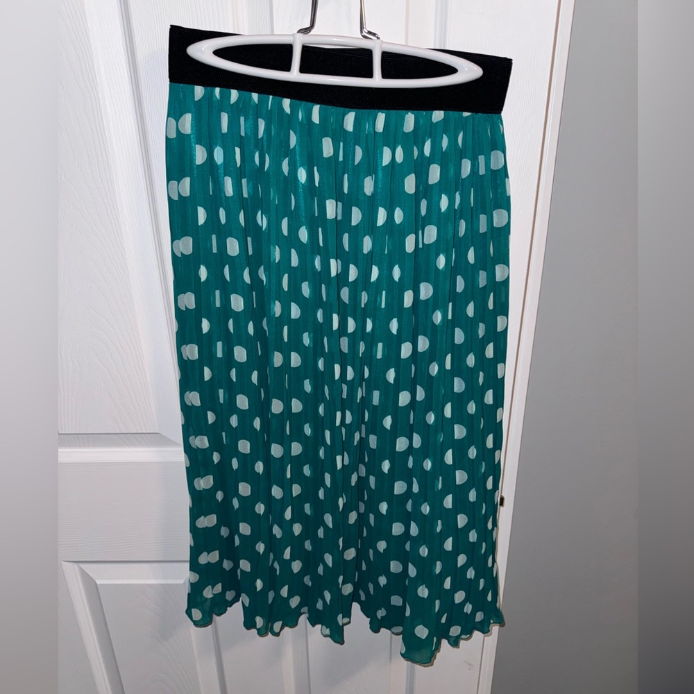 Polka dot flare skirt